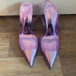 Purple sling back pumps from Zara, size 8 US / 39 Euro